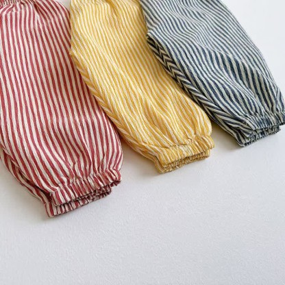 Toddler Vertical Striped Simple Jogger Pants - image 2