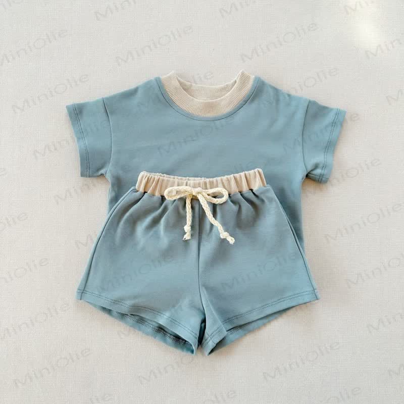 Baby 2-Piece Soft Sweatsuit Loose Set - Blue - 3-5T - image 21