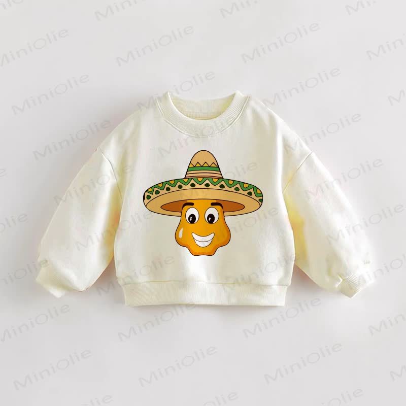 Baby Toddler Mexican Chili Cream Sweatshirt - Cream - 3-5T - image 1