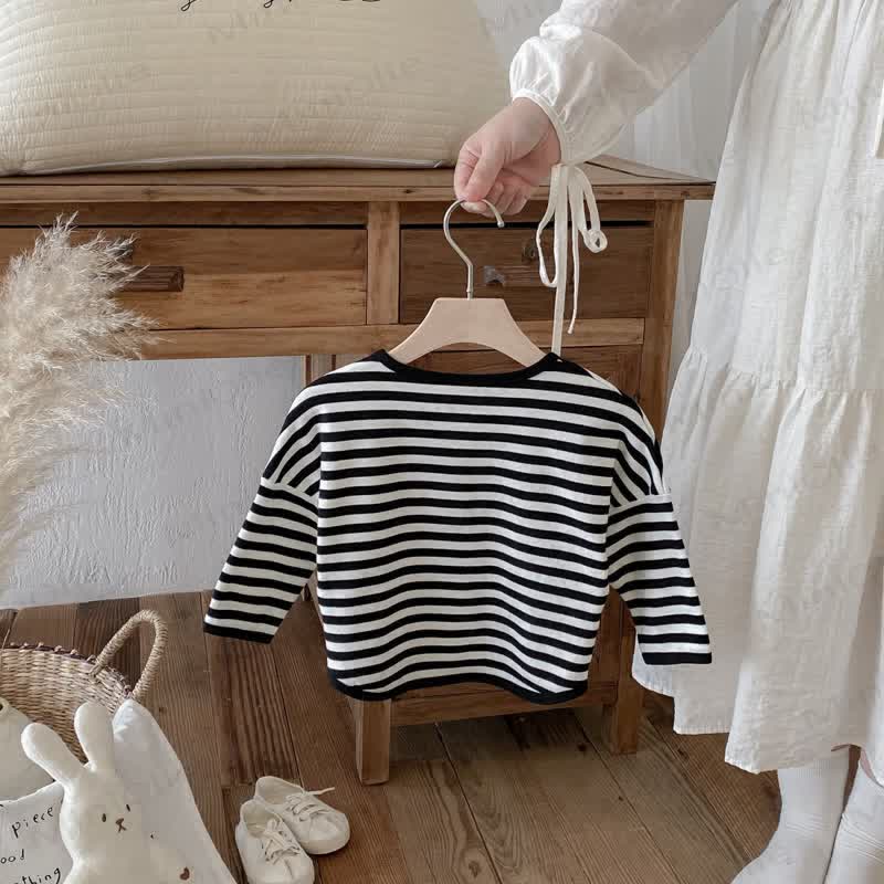 Toddler Striped Base Layer Casual T-Shirt - image 22