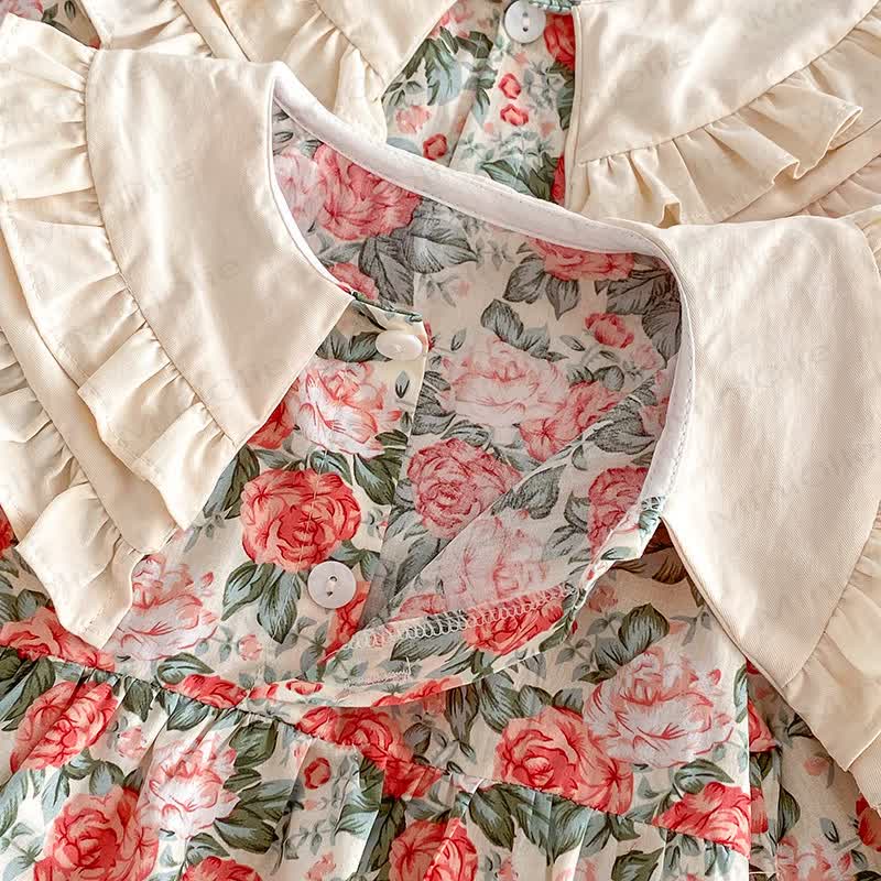 Baby Toddler Rose Red Dress/Bodysuit - image 5