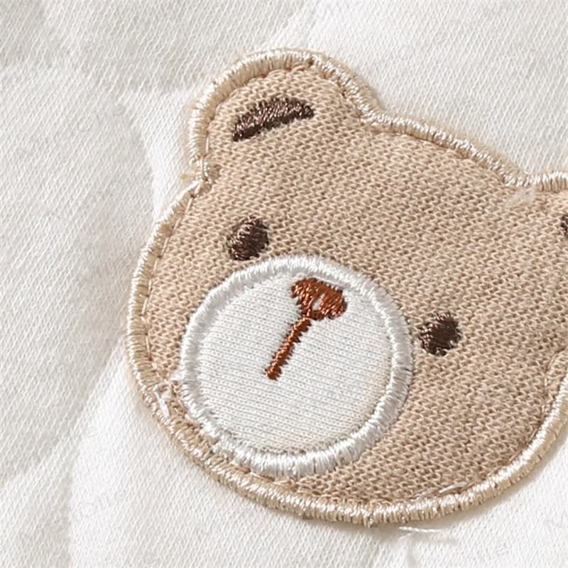  Baby Simple Quilted Bear Warm Romper - image 4