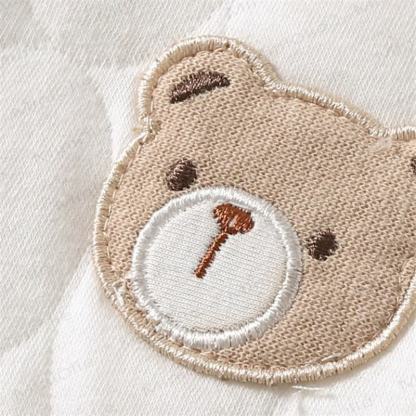  Baby Simple Quilted Bear Warm Romper - image 4