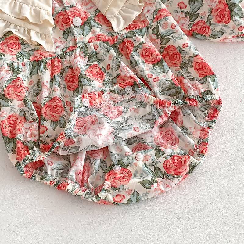 Baby Toddler Rose Red Dress/Bodysuit - image 6