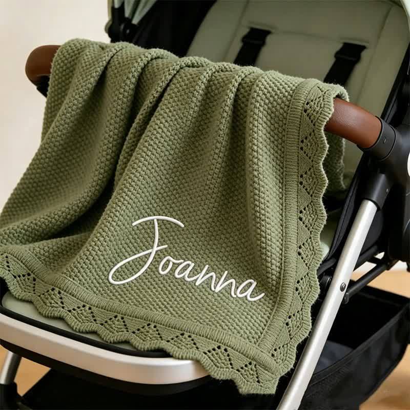 Personalized Baby Name Cotton Blanket - image 2
