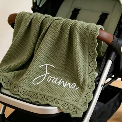 Personalized Baby Name Cotton Blanket - image 2