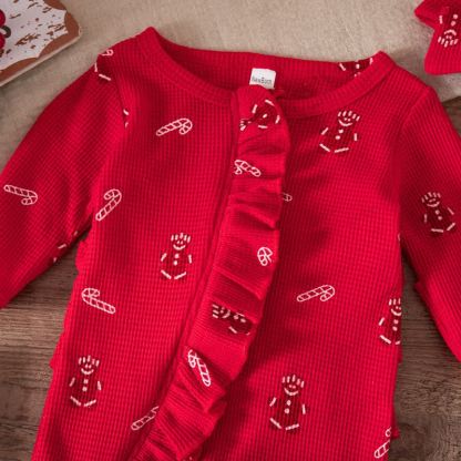 Baby Headscarf Christmas Romper - image 14
