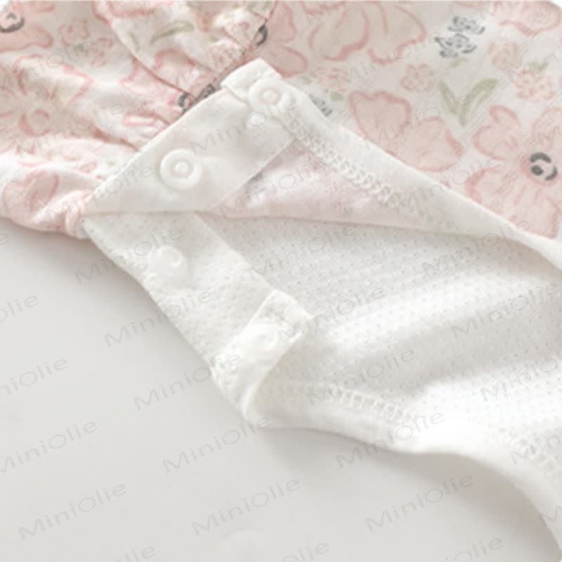 Baby Toddler Girl Bow Flutter Sleeve Dress - image 8