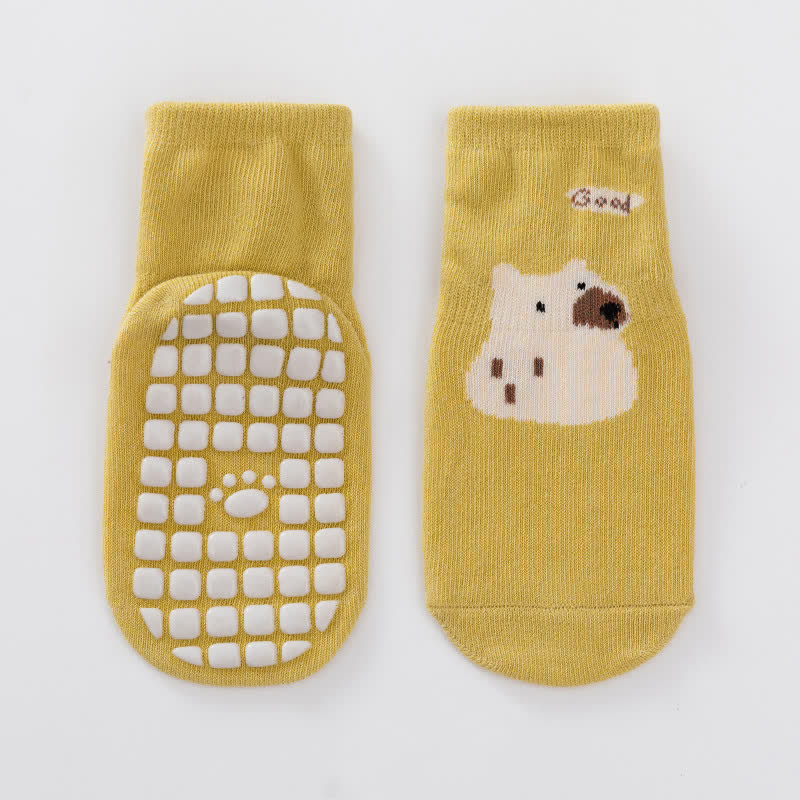 Baby Toddler Animal Duck Floor Socks - Yellow - 3-5T - image 6