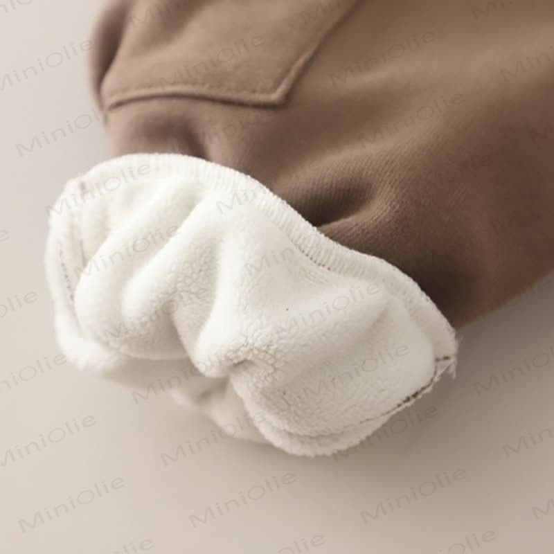 Toddler Baby Bear Fleece Hooded Warm 3-piece Set - image 17