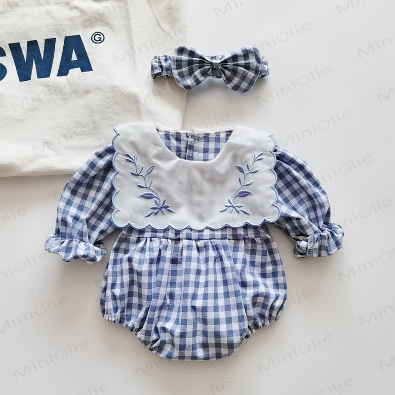Baby Toddler Plaid Blue Dress/Bodysuit - Bodysuit - 5-7T - image 3