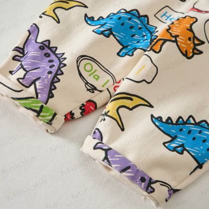 Baby Toddler Dinosaur All-Over Print Overalls - image 6