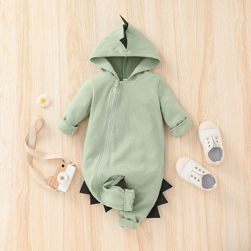 Dinosaur hooded romper best sale