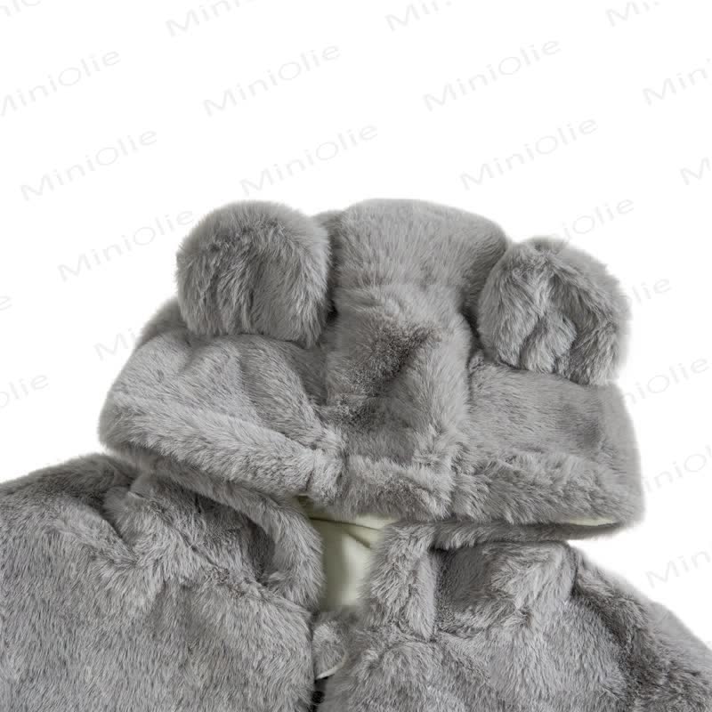 Toddler Solid Color Fleece Hooded Jacket - image 25