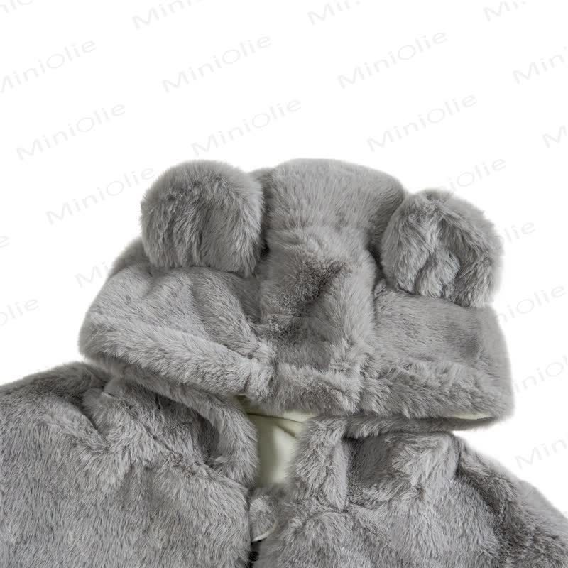 Toddler Solid Color Fleece Hooded Jacket - image 25