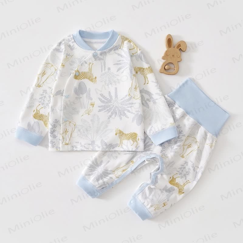 Baby Cartoon Top and Pants Pajamas 2-piece Set - Zebra - 2-3T - image 8