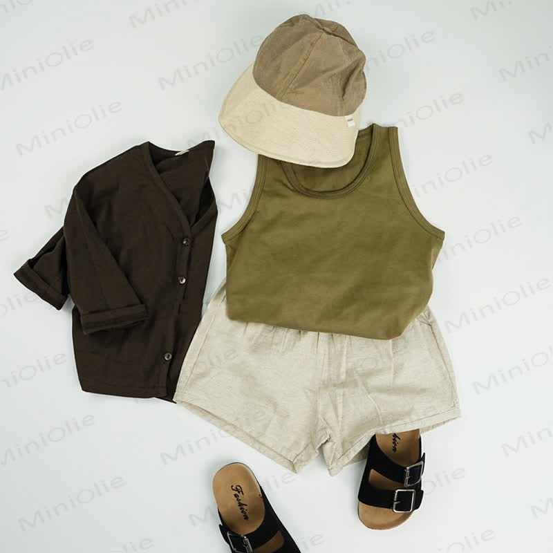 Toddler Solid Color Simple Tank Top - image 14