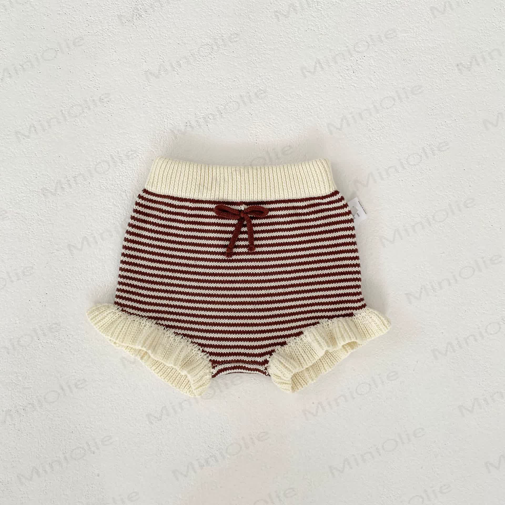 Baby Ruffled Cardigan/Striped Shorts - Shorts - 2-3T - image 12