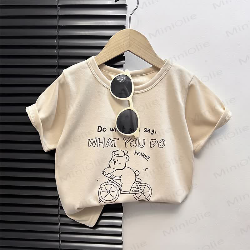 Toddler Cartoon Print Boxy T-Shirt - Beige Car - 4-5T - image 8