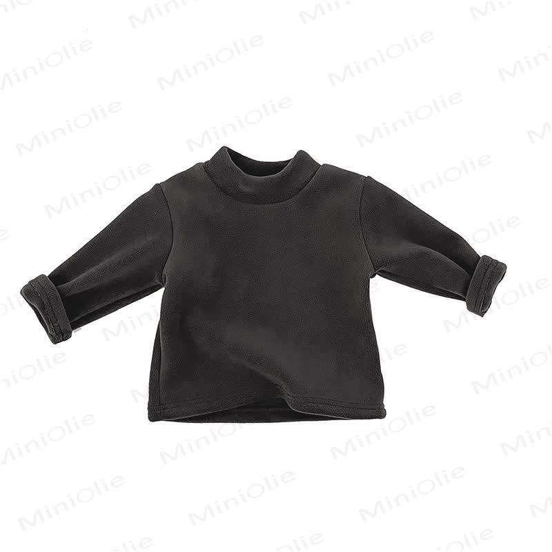 Baby Solid Color Fleece T-shirt - image 8