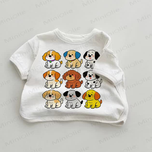 Baby Lovely Puppy Dogs White T-shirt - White - 18-24M - image 1