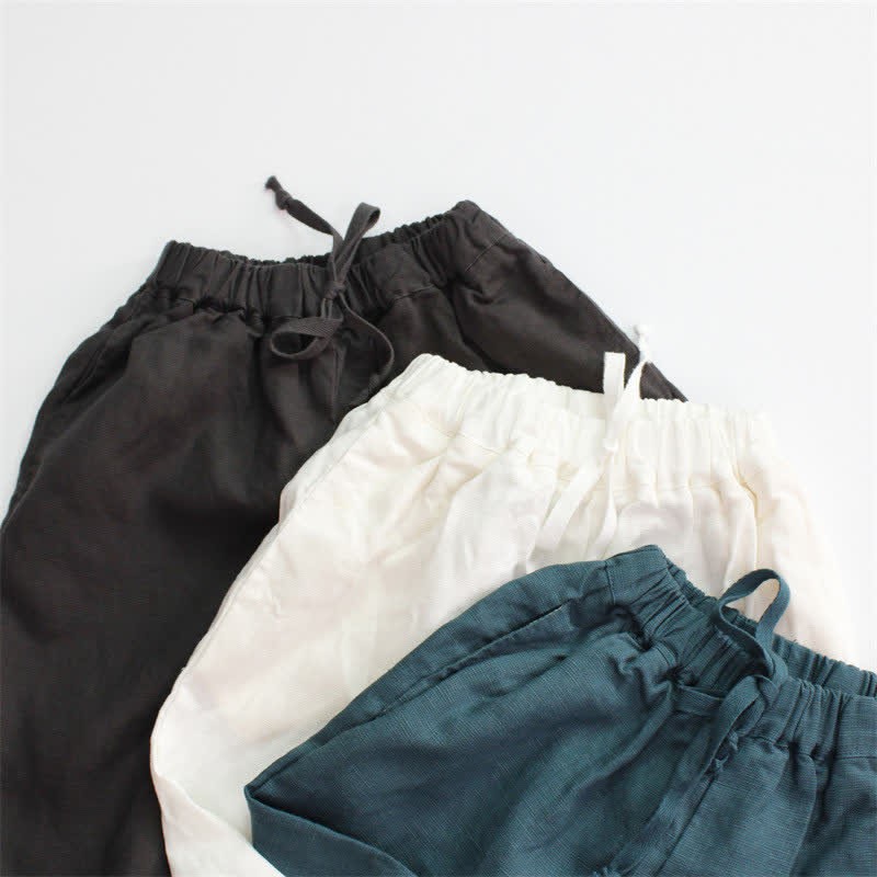 Toddler Solid Color Neutral Timeless Pants - image 2