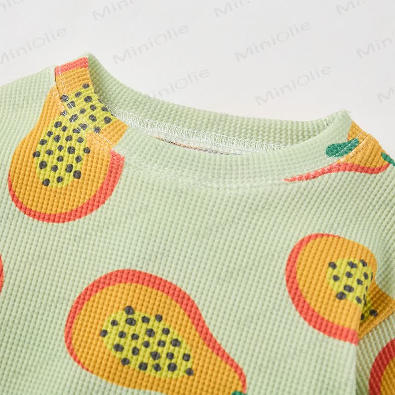 Baby Grey Green Papaya Waffle 2-piece Set - image 5