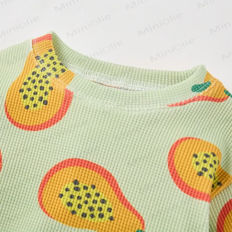 Baby Grey Green Papaya Waffle 2-piece Set - image 5
