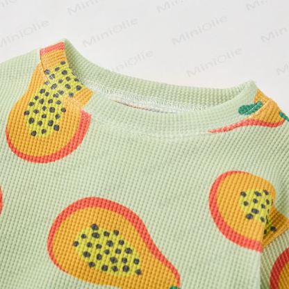Baby Grey Green Papaya Waffle 2-piece Set - image 5