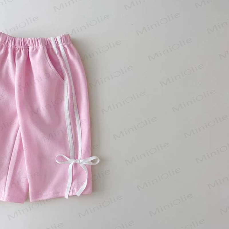Baby Girl Bow Trim Sweatshirt and Pants 2-piece Set - image 4