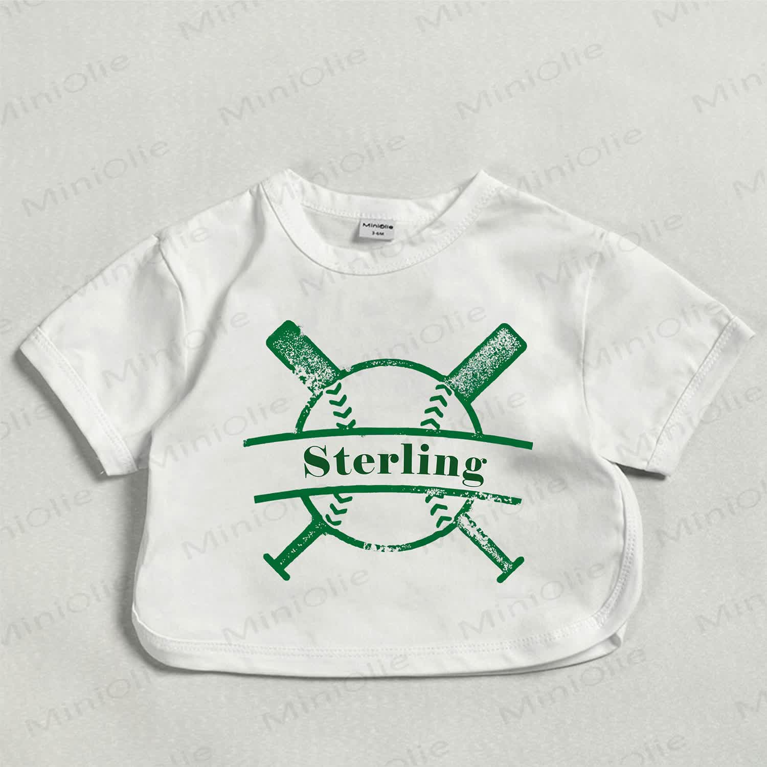 Customized Baseball Baby Personalize Your Name White T-shirt - image 1