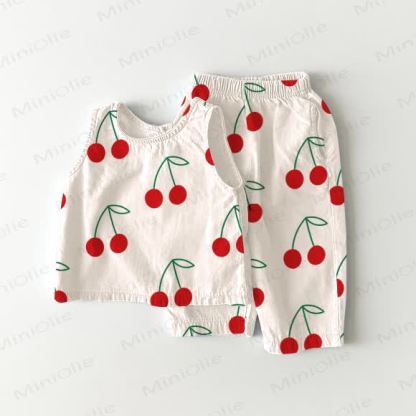 Baby Cherry 2-piece Sleeveless Set - White - 2-3T - image 1
