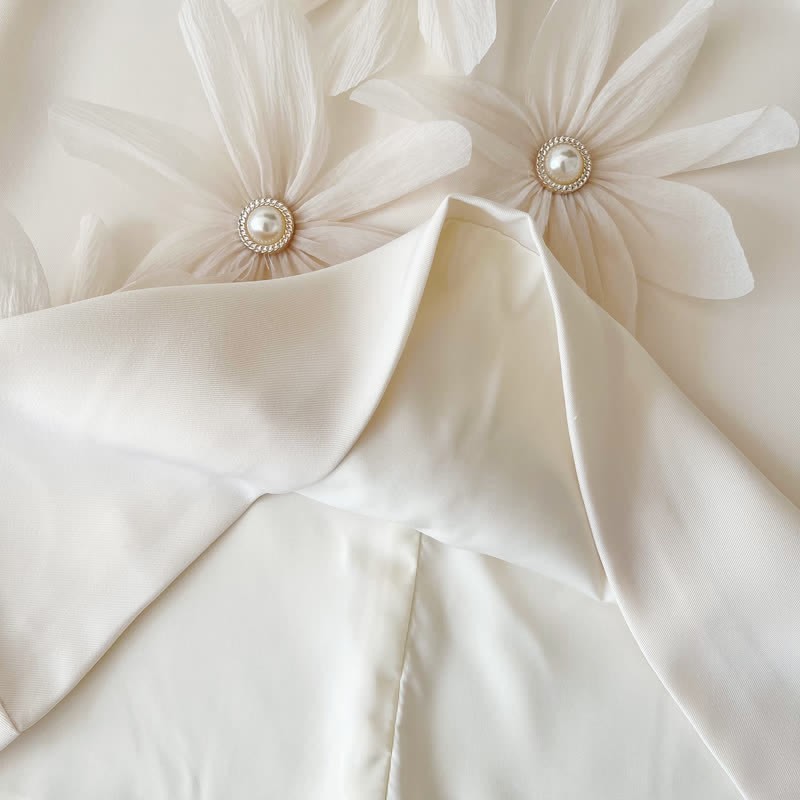 Toddler 3D Flower Sleeveless Graceful Dress - image 8