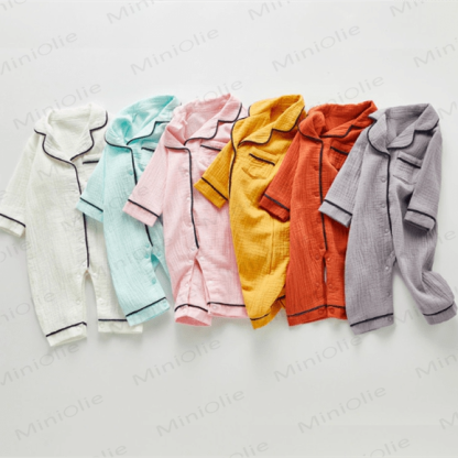 Baby Pocket Lapel Pajamas Romper - image 7