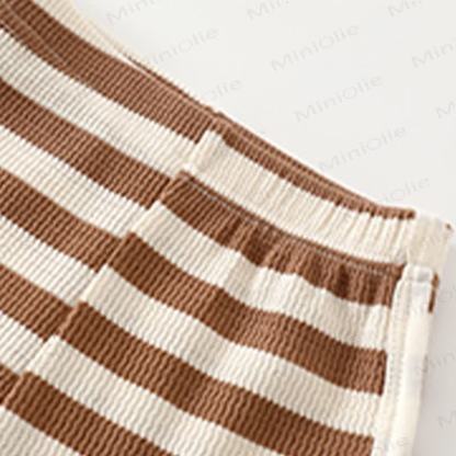 Baby Soft Knit Bear Striped Tank Top and Shorts 2-piece Set - image 8
