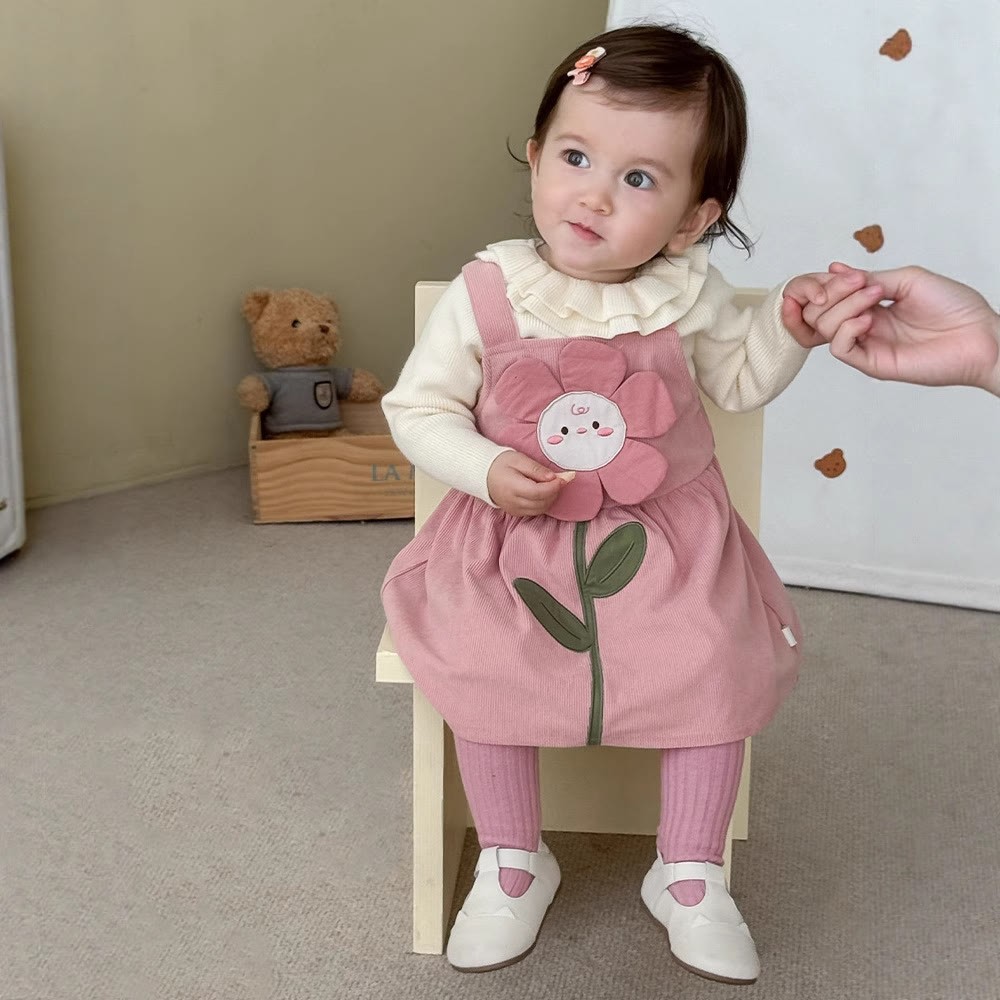 Baby Toddler Flower Cartoon Strap Dress - image 2