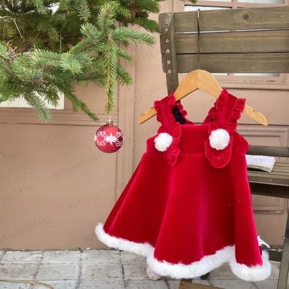Baby Toddler Girl Christmas Sleeveless Dress - image 4