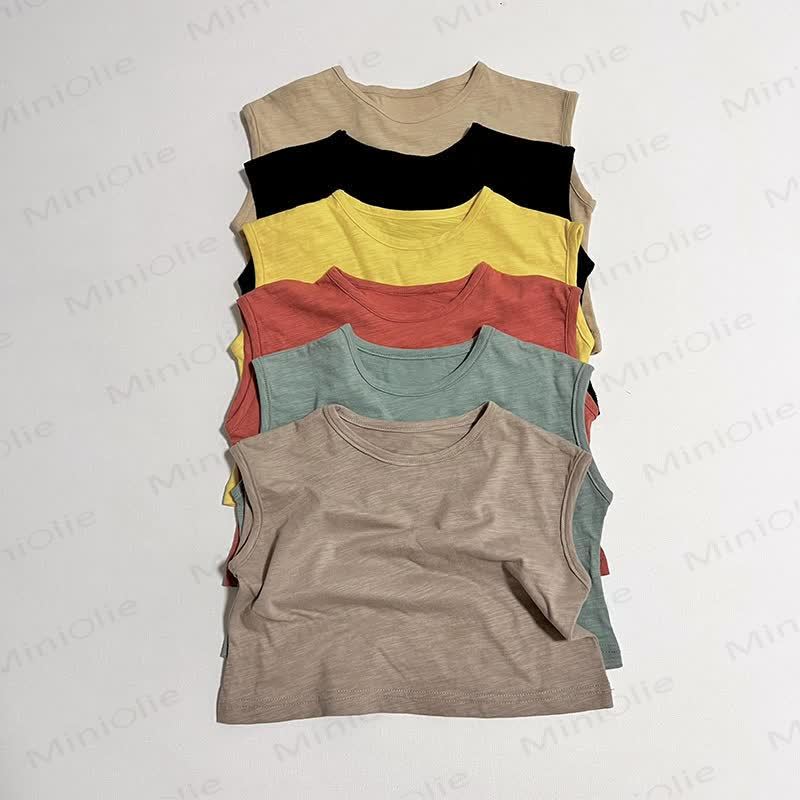 Body Toddler Solid Color Stripe Tank Top - image 9