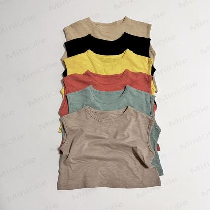 Body Toddler Solid Color Stripe Tank Top - image 9