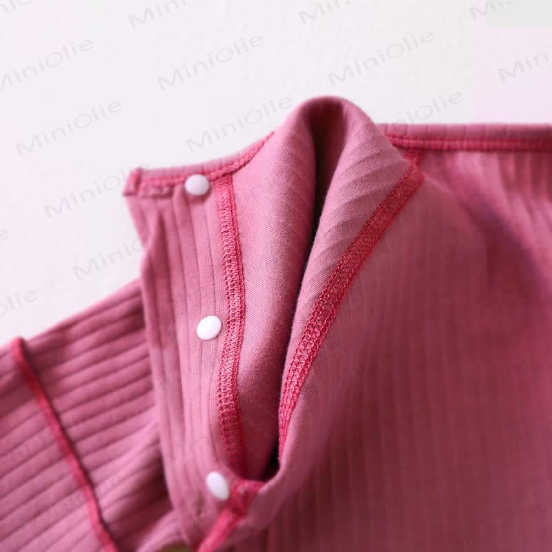 Baby Solid Color Shawl Cardigan T-shirt - image 9