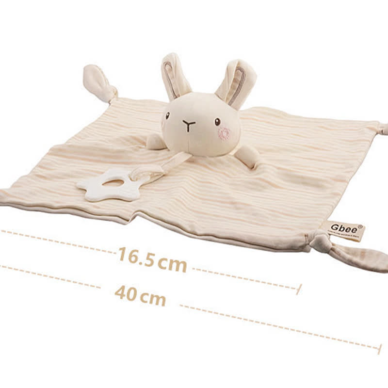 Personalized Baby Name Animal Security Blanket with Teether - image 10