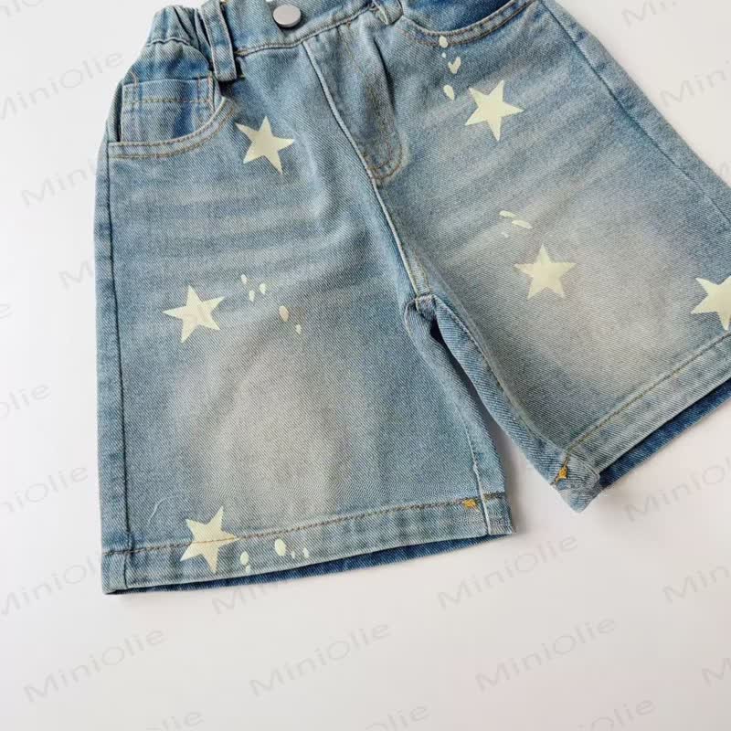 Toddler Star Printed Denim Shorts - image 4