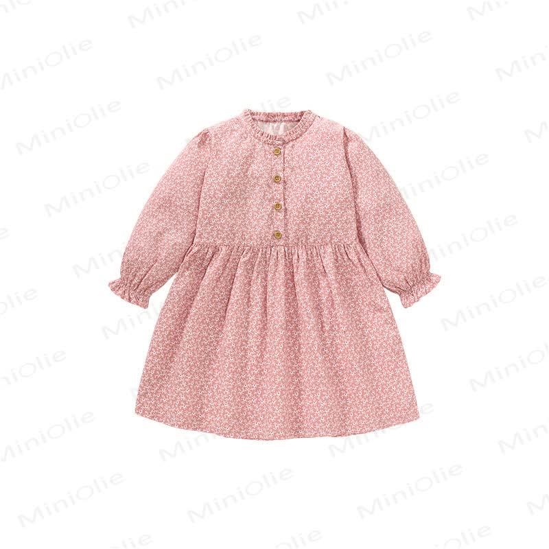 Toddler Vintage-inspired Pink Flower Dress - image 9
