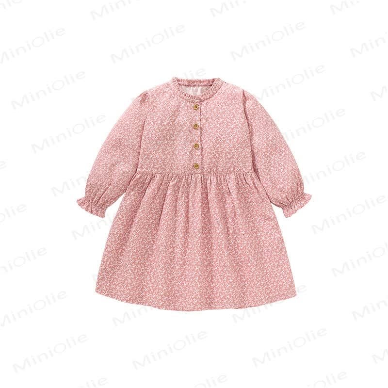 Toddler Vintage-inspired Pink Flower Dress - image 9