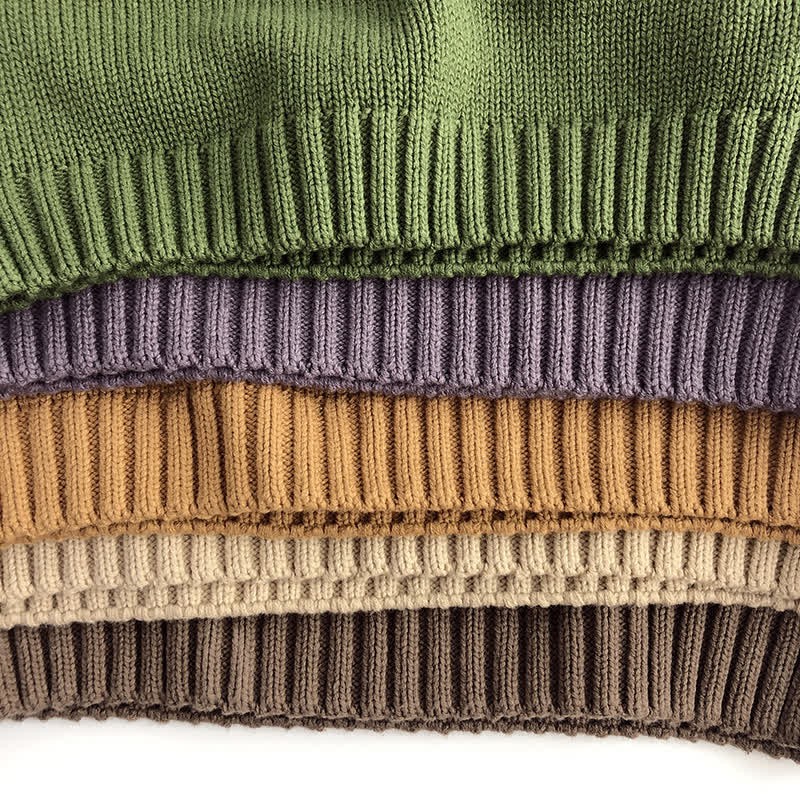 Toddler Solid Color Loose Relax Sweater - image 9