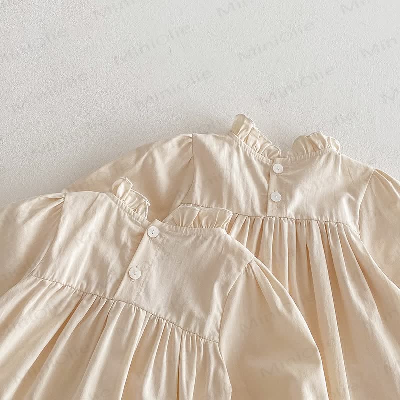 Baby Toddler Solid Color Bow Dress/Bodysuit - image 13