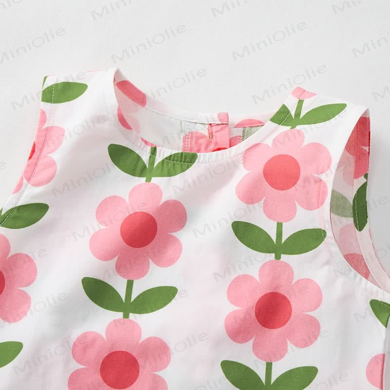 Baby Toddler Floral White Top and Shorts 2-piece Set - image 4