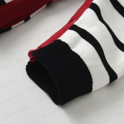 Baby Knitted Striped Heart Romper - image 7