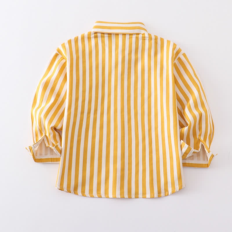 Kid Boy Vertical Striped Shirt - image 8