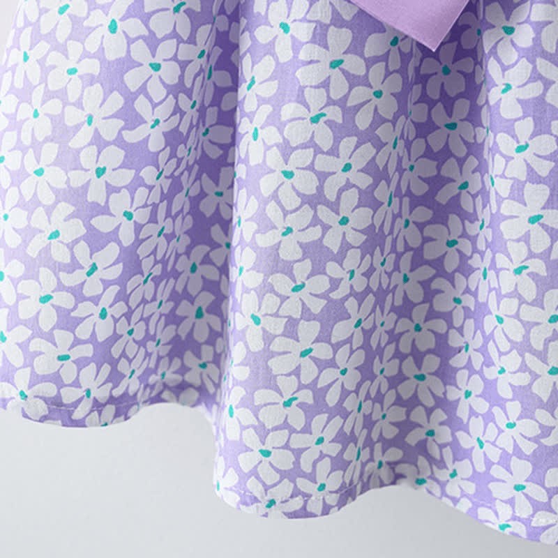 Baby Vibrant Flower Bow Dress with Hat - image 8